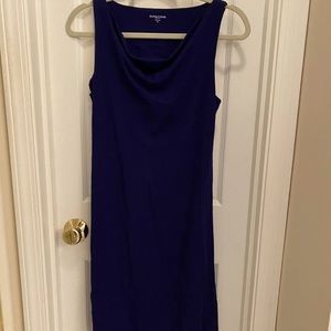 Eileen Fisher Cowl Draped Neck jersey stretch Dress Church Career Business